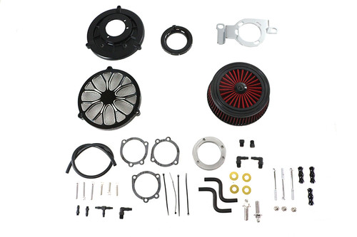 Wyatt Gatling #E14-0242BHE - Extreme Billet Air Cleaner Kit Heathen Style Black