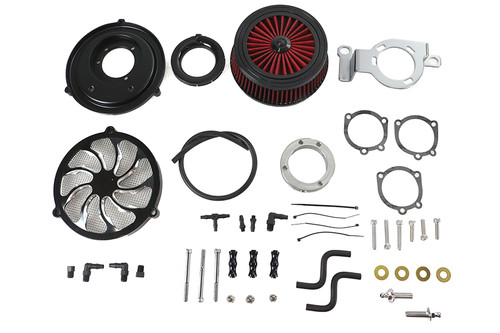 Wyatt Gatling #E14-0242BTO - Extreme Billet Air Cleaner Kit Torque Style Black