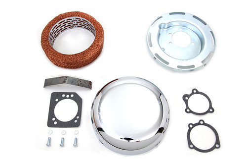 Wyatt Gatling - 7 inch Round Air Cleaner Assembly Chrome