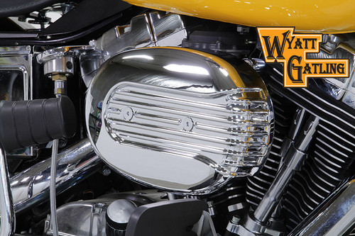 V-Twin - Chrome Wyatt Gatling Air Cleaner Assembly