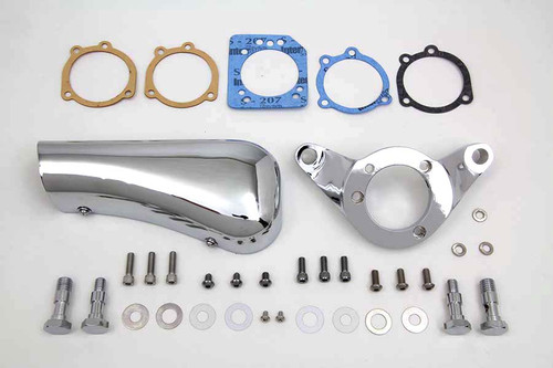 V-Twin - Chrome Wyatt Gatling Breather Snoot Assembly