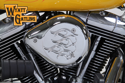 V-Twin - Chrome Wyatt Gatling Air Cleaner Assembly