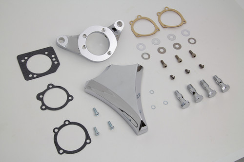V-Twin - Chrome Wyatt Gatling Air Cleaner Assembly