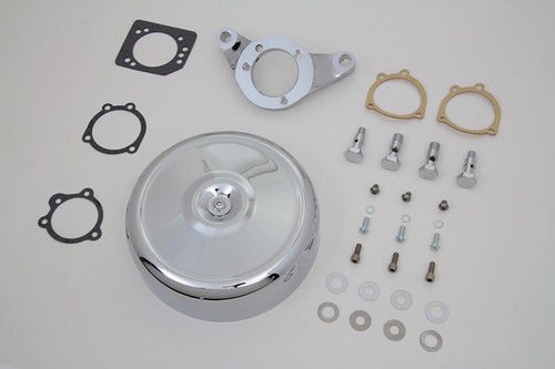 V-Twin - Chrome Wyatt Gatling Air Cleaner Assembly