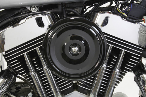 V-Twin - Black Wyatt Gatling Air Cleaner Assembly