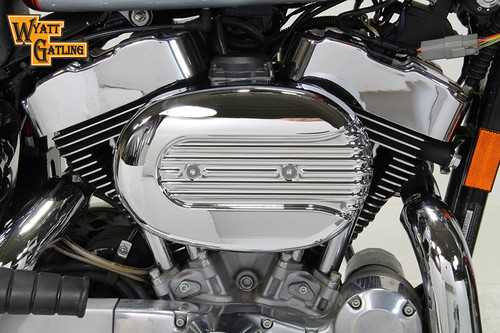 V-Twin - Chrome Wyatt Gatling Air Cleaner Assembly