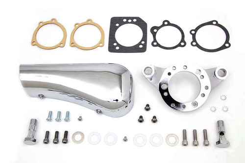 V-Twin - Chrome Wyatt Gatling Breather Snoot Assembly