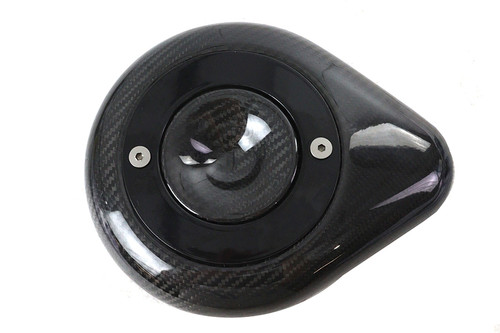 V-Twin #79103 - Teardrop Air Cleaner Cover Carbon Fiber