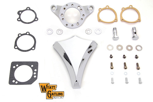 V-Twin - Chrome Wyatt Gatling Air Cleaner Assembly