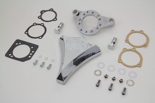 V-Twin - Chrome Wyatt Gatling Air Cleaner Assembly