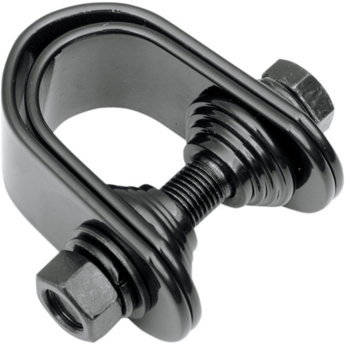 Drag Specialties - Mini Speedometer/Tachometer Clamp - For 1"/1.25" Tube - Gloss Black