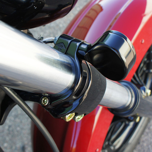 Joker Machine #10-315B - Speedometer Ring with Swivel Clamp - Black Anodized - For 39 mm Fork Tube