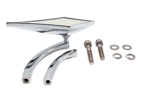 Wyatt Gatling #76505B3 - Zoid Mirror with Billet Curved Stem