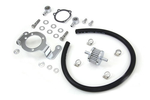 V-Twin #14-0166A - Crankcase Breather and Bracket Kit