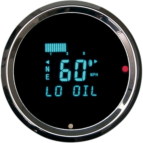 Dakota Digital #HLY-3011 - 3011 Round Digital Speedometer with Indicators - 3-3/8"