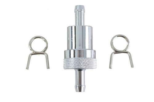 V-Twin #03-0149 - Alloy Fuel Filter Chrome