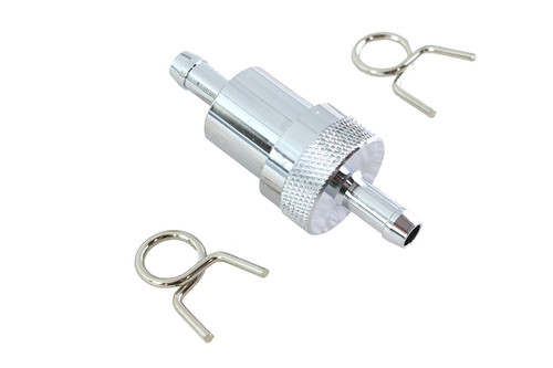 V-Twin #03-0149 - Alloy Fuel Filter Chrome