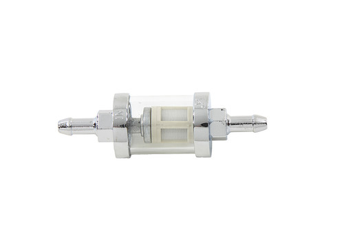 V-Twin - Kleer-Thru Fuel Filter Chrome and Glass