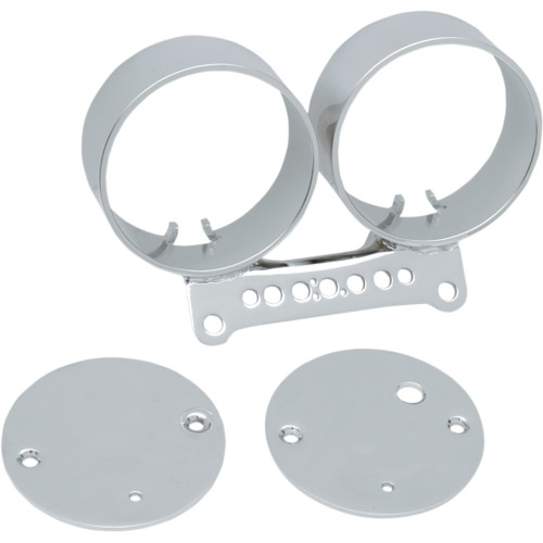 Drag Specialties - Dual Gauge Bracket - Chrome