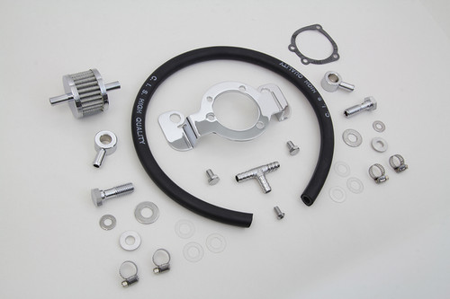 V-Twin #E14-0176 - Crankcase Breather and Bracket Kit