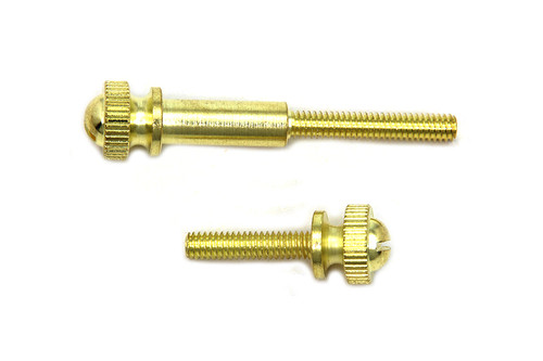 V-Twin #63623 - OKO Shorty Carburetor Adjuster Screw Set Brass