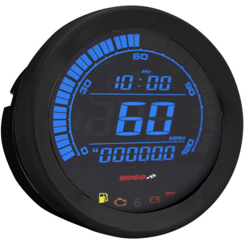 Koso North America #BA051010 - 4" Speedometer - Black
