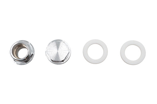 V-Twin #63984 - Petcock Adapter Set Chrome