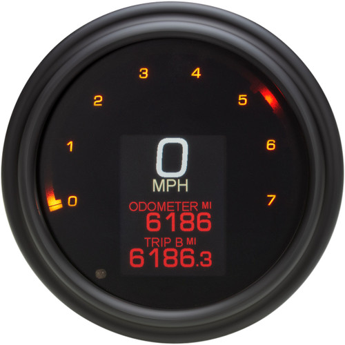 Dakota Digital #MLX-2000-K - Tank Speedometer - Black Bezel - 4.5" - Harley Davidson '99-'03