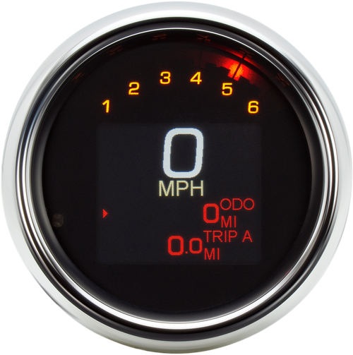 Tank Speedometer - Chrome Bezel - 3-3/8" - 94-03