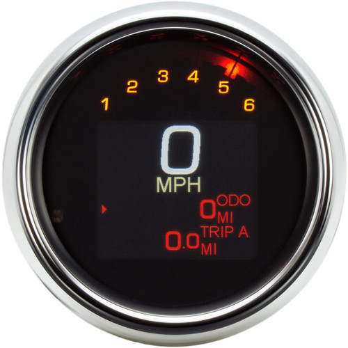 Dakota Digital #MLX-3000 - Tank Speedometer - Chrome Bezel - 3-3/8"