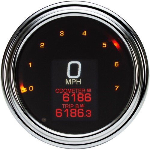Dakota Digital #MLX-2004 - Tank Speedometer - Chrome Bezel - 4.5" - Harley Davidson '04-'13