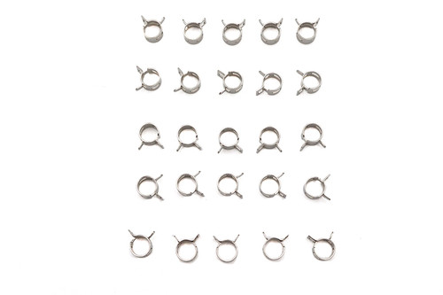 V-Twin #T03-6235-25 - Nickel Plated Oil Line Hose Clamp