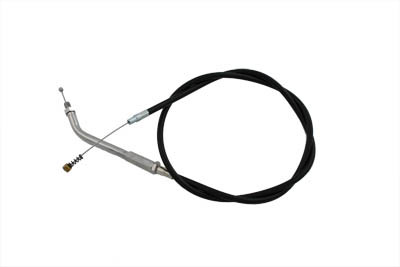 V-Twin #28-0092 - Black Idle Cable with 45° Elbow Fitting
