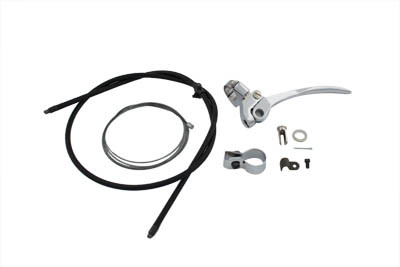 V-Twin - Spring Fork Cable and Handle Assembly Chrome
