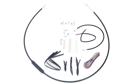 V-Twin #40283 - 15 inch-17 inch Handlebar Cable and Brake Line Kit