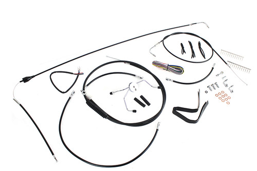 V-Twin #40292 - 12 inch-14 inch Handlebar Cable and Brake Line Kit