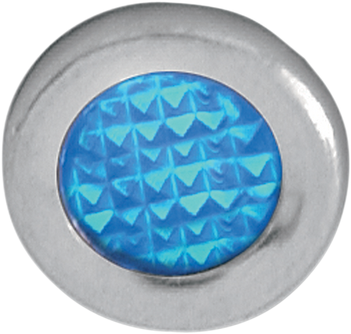 Snap-In Indicator Light - Blue - Stainless Steel Bezel