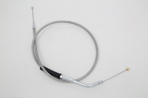 V-Twin #H28-7013TS - 35 inch Braided Stainless Steel Throttle Cable