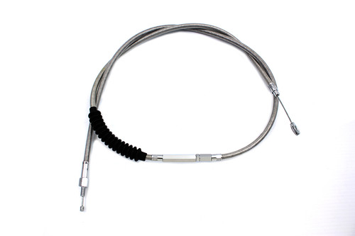 V-Twin #H11-7001S - 62.69 inch Braided Stainless Steel Clutch Cable