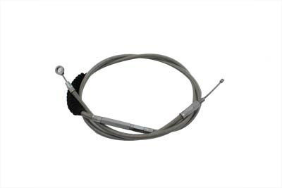 V-Twin #H11-7009S - 57.63 inch Braided Stainless Steel Clutch Cable