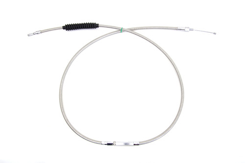 V-Twin #H11-7015S-6 - 70.69 inch Braided Stainless Steel Clutch Cable