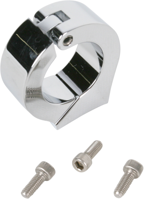 Clamp Mount - For 1.25" Handlebar - 3-3/8"  Gauge Cups - Chrome