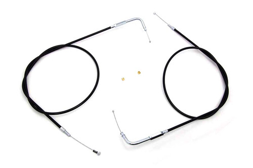 V-Twin #28-0116-12 - 46.25 inch Throttle and Idle Cable Set