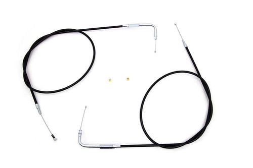 V-Twin #28-0116-12 - 46.25 inch Throttle and Idle Cable Set