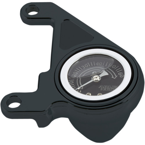 Arlen Ness #15-675 - Oil Pressure Gauge Kit - Radius - Black