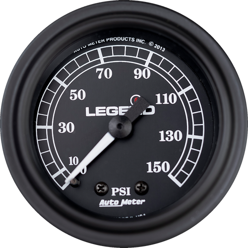 Fairing Mounted LED Backlit PSI Gauges - Black