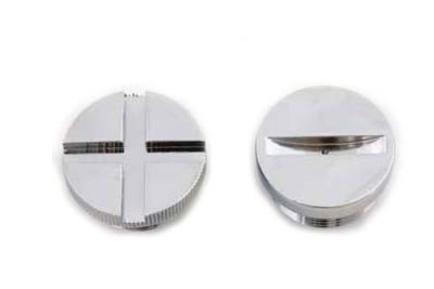 V-Twin - Primary Cover Cap Set Chrome