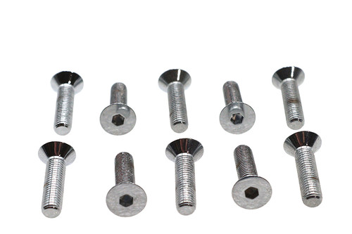 Colony #FHS-108 - Allen Flat Head Screws Chrome 1/4 inch x 1 inch