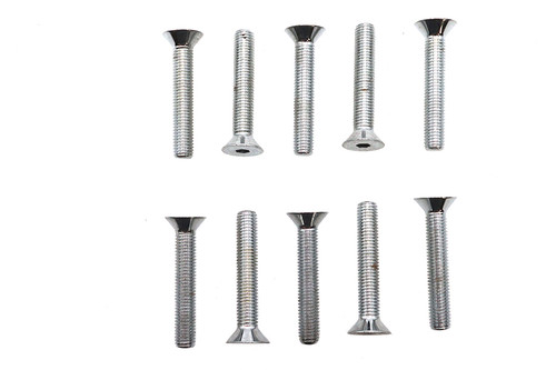 Colony #FHS-110 - Allen Flat Head Screws Chrome 1/4 inch-28 x 1-1/2 inch