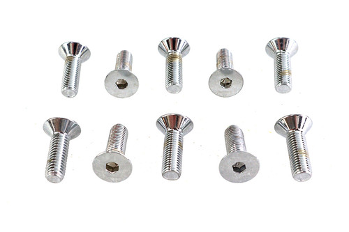 Colony #FHS-116 - Allen Flat Head Screws Chrome 5/16 inch x 1 inch